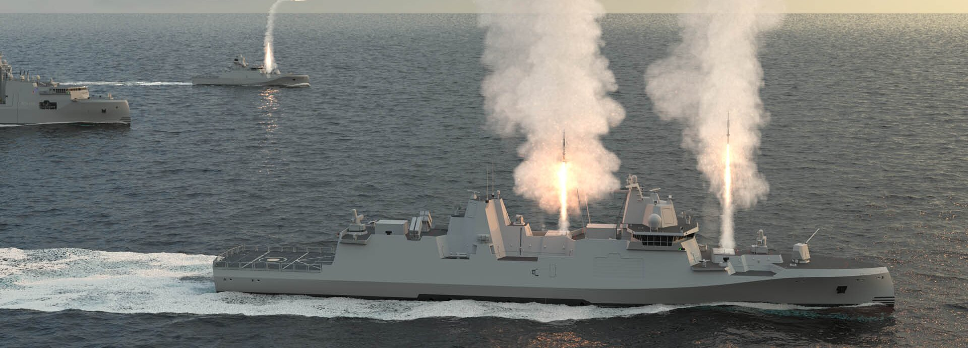 Rheinmetall pitches 64-cell GMF 140 frigate Rheinmetall pitches 64-cell GMF 140 frigate