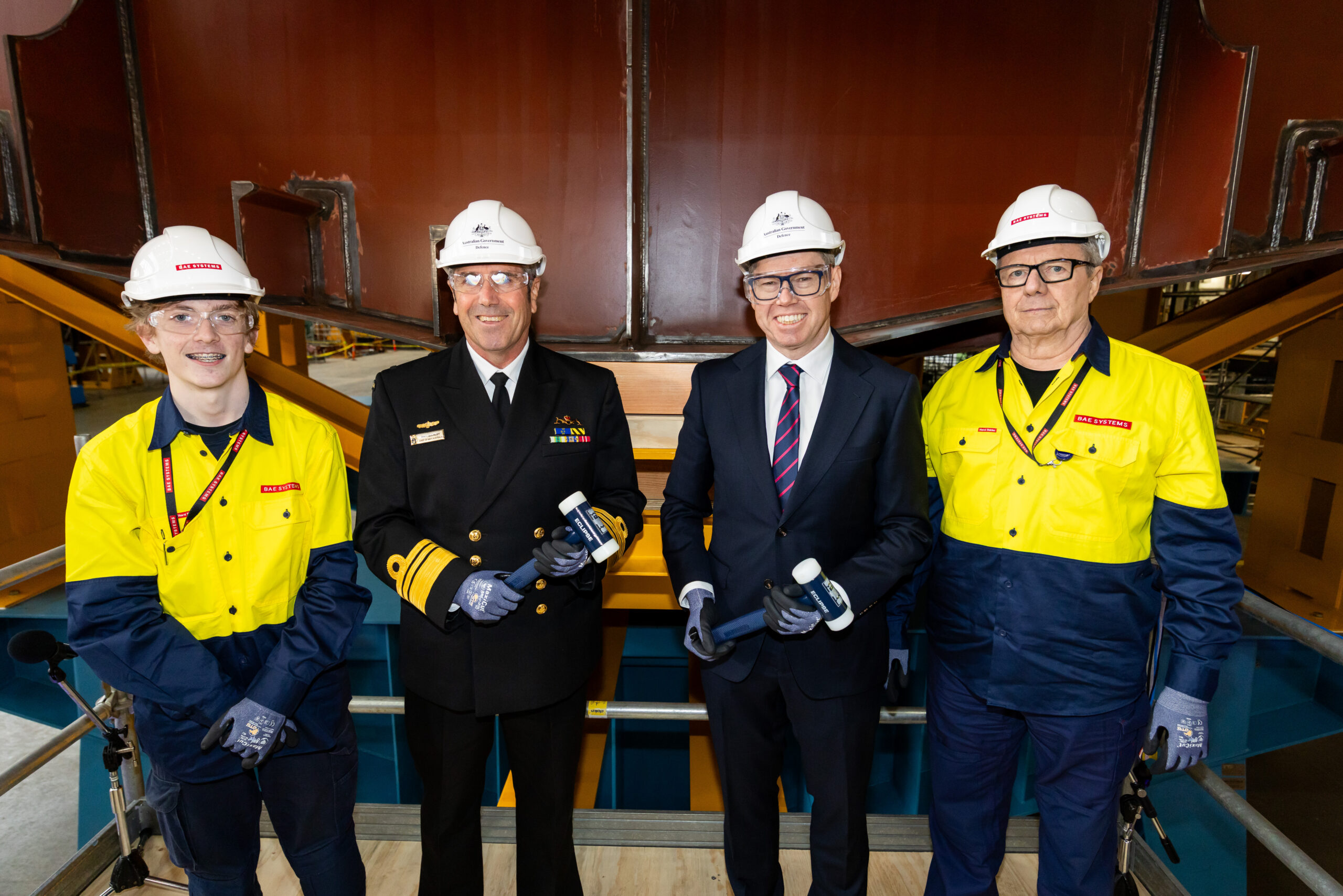 Hunter frigate reaches keel milestone at Osborne