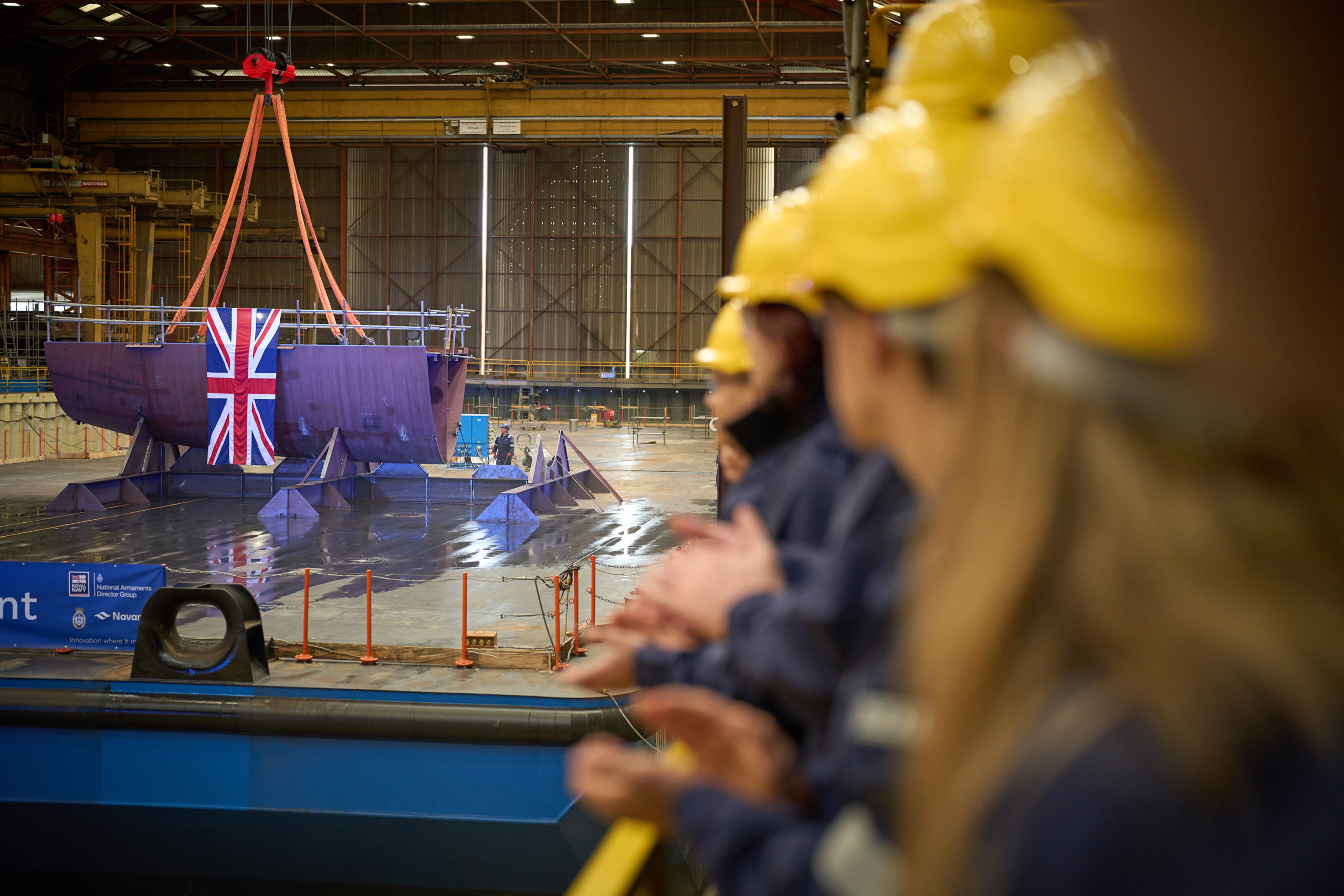 RFA Resurgent reaches keel laying at Appledore