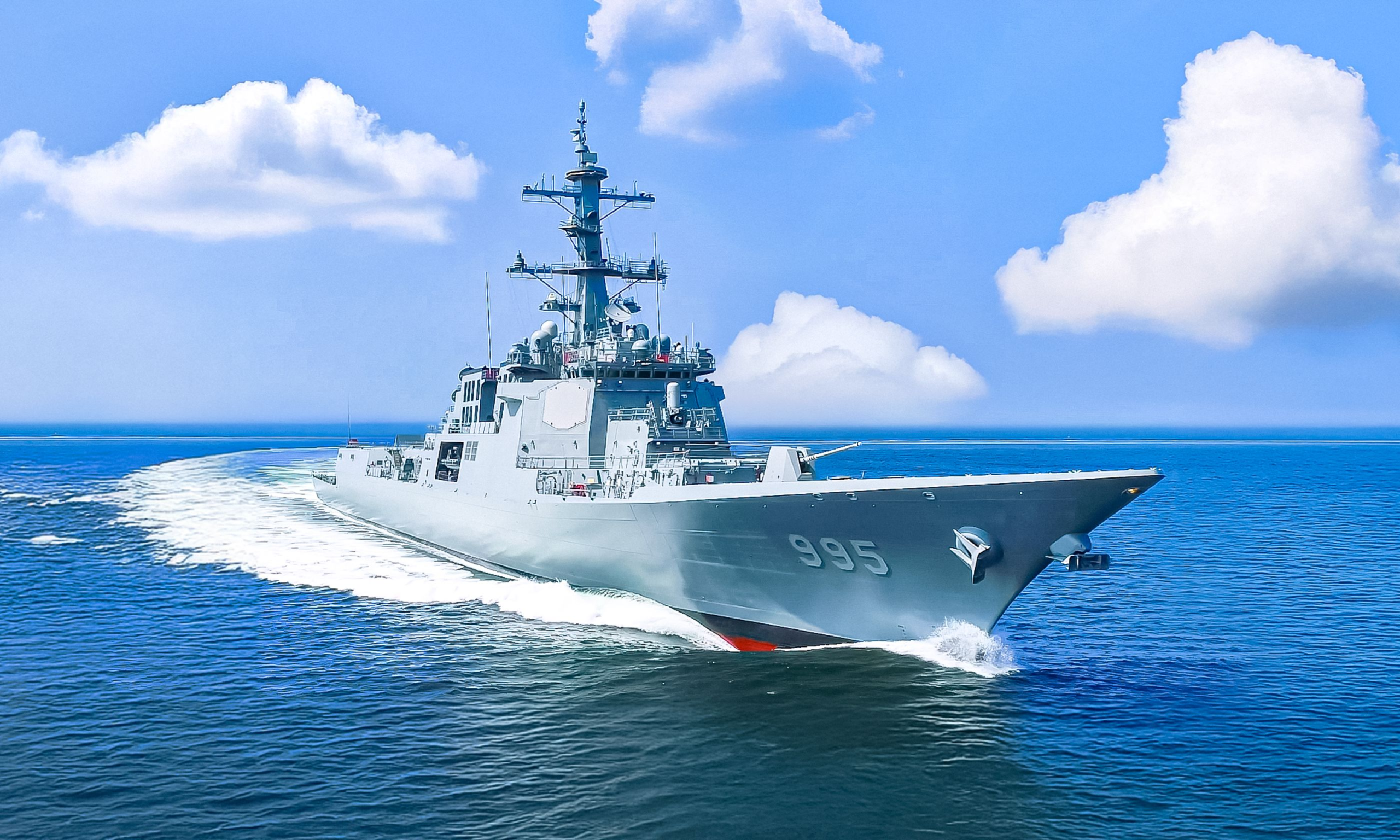 South Korea launches final Batch II Aegis destroyer South Korea launches final Batch II Aegis destroyer